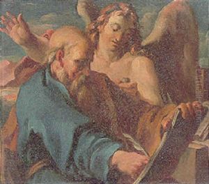 St. Matthew And The Angel by Christoph Unterberger