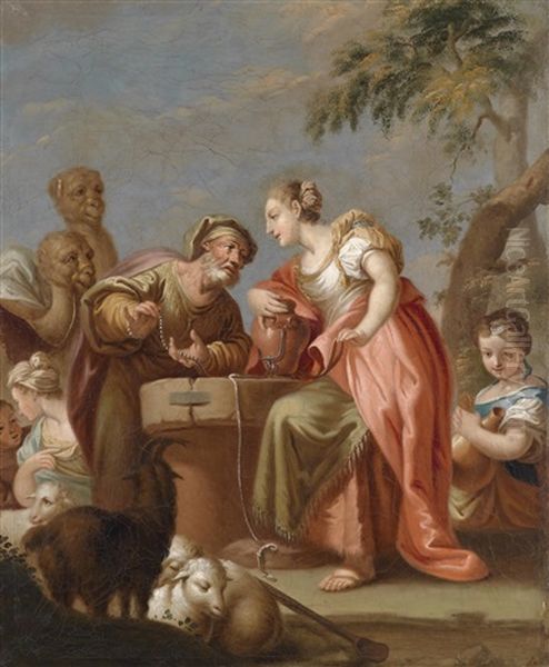 Rebekka Und Eliezer, Der Knecht Abrahams, Am Brunnen - view 1