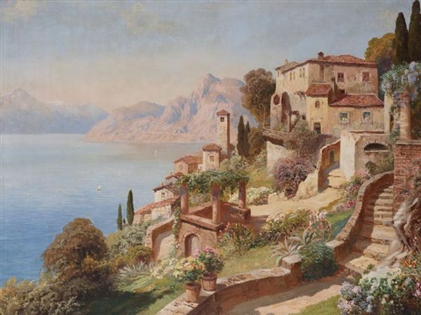 Blick Auf Ein Italienisches Stadtchen In Einer Bucht - view 1