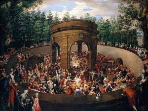 Rome, The Grotta Dei Vini (or Tinello) In The Gardens Of The Villa Pinciana, A Banquet Given By Prince Marcantonio Borghese In Honour Of The Princess Of Saxony, 1772