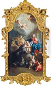 Die Madonna Mit Dem Jesuskind Erscheint Dem Heiligen Antonius