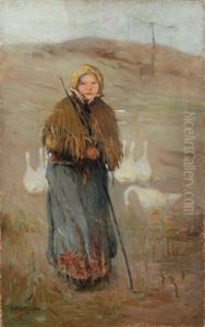 Hungarian Goose Girl by Anna Milo Upjohn
