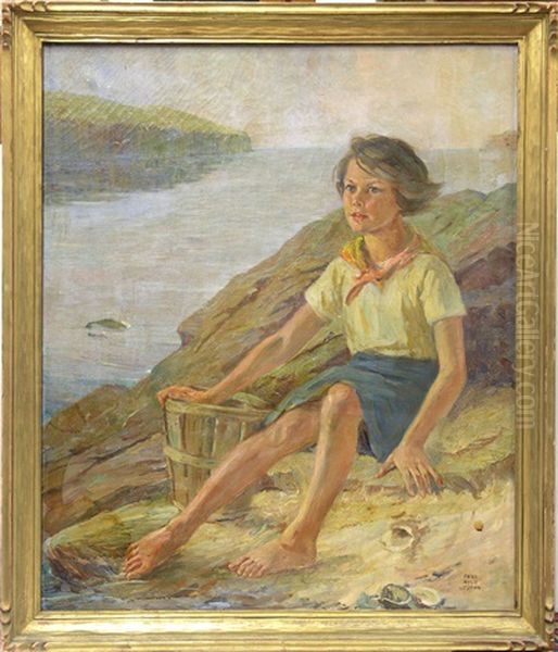 Portrait Of A Girl On The Shore - view 1