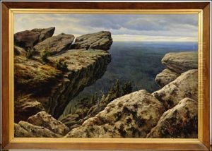 Polydov Stone (northern Ural) by Alexander Denisov Uralsky