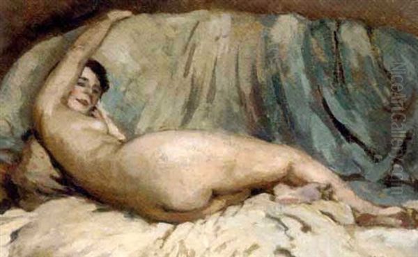 Study Of A Reclining Nude - view 1