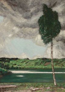 Op. 3372 I. Seelandschaft Mit Hugeligem Ufer Und Birke