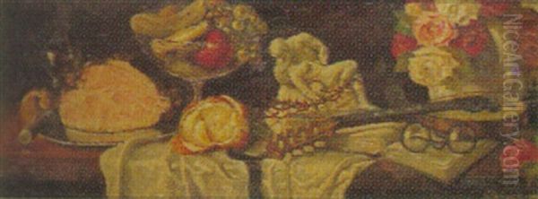 Stilleben Mit Marmorskulptur - view 1