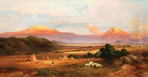 Paisaje Del Valle De Mexico by Francisco Urbina