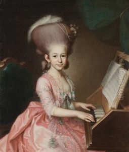 Portrait Of A Young Lady At The Clavichord, Said To Be Henriette Haussmann (1771-1802) Portrait Of A Young Lady At The Clavichord, Said To Be Henriette Haussmann (1771-1802)