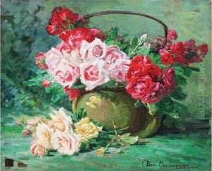 Roses Dans Un Pot Encuivre