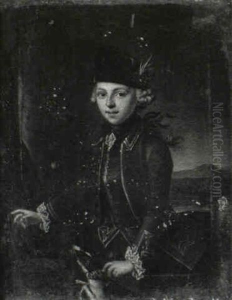 Portrait Of A Young Woman In Hunting Dress - view 1
