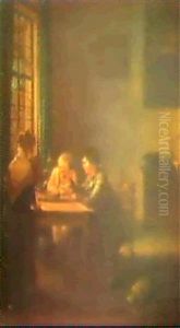 In Der Stube by Georg Karl Urlaub