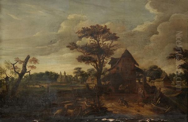 Peasants In A Landscape - view 1