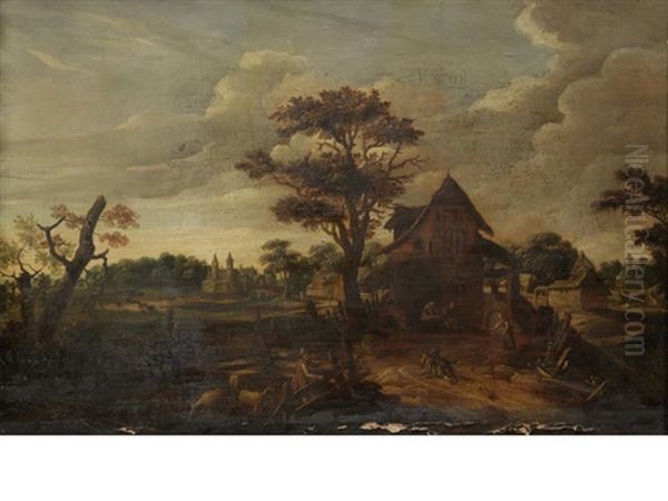 Peasants In A Landscape - view 1
