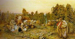 A Worcestershire Hop-garden by Walter Chamberlain Urwick