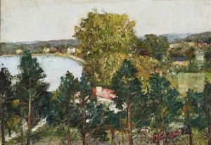 Lake Of Schwerin by Lesser Ury