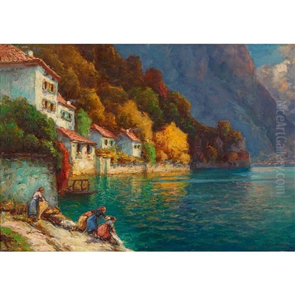 Wascherinnen Am Lago Di Lugano - view 1