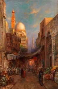 Strassenmarkt In Kairo by Max Usadel
