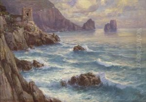 Capri. Blick Auf Die Kuste Und Das Meer Capri. Blick Auf Die Kuste Und Das Meer