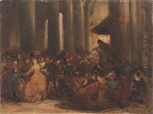 Omelia In Duomo by Stefano Ussi