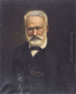 Portrait De Victor Hugo by Albert Usteri