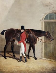 A Gentleman With His Hunter by Thomas W. Bretland