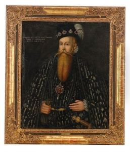 Portratt Av Johan Iii Ikladd Spansk Svart Hovdrakt Med Guldbrodyr by Johan Baptista van Uther