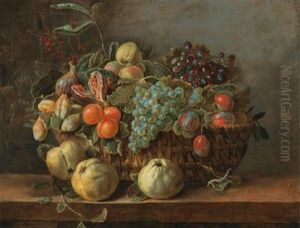 Still Life Of Fruit by Adriaen van Utrecht