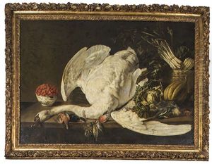 Nature Morte Au Cygne Sur Un Entablement Nature Morte Au Cygne Sur Un Entablement