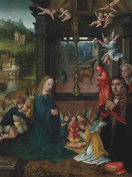 The Nativity With Two Kneeling Donors - view 1