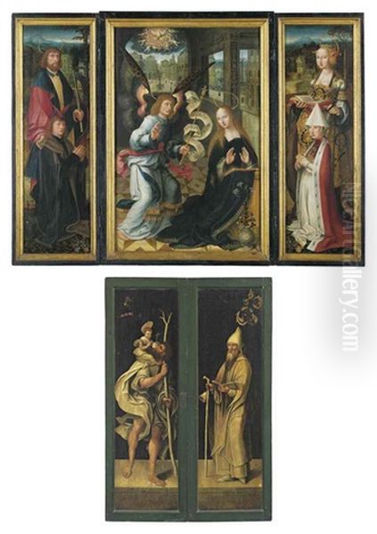 The Annunciation (triptych) - view 1