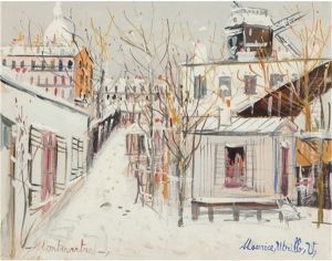 Dia De Lluvia En Las Ramblas by Maurice Utrillo