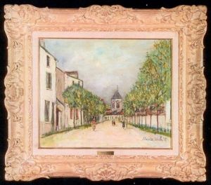 Dia De Lluvia En Las Ramblas by Maurice Utrillo