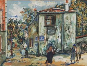 Dia De Lluvia En Las Ramblas by Maurice Utrillo