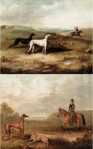 Hare Coursing Scenes by Thomas W. Bretland