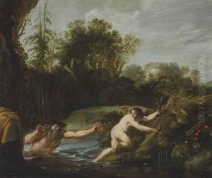 Alpheus And Arethusa by Moyses van Uytenbroeck