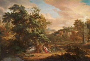 Landscape With The Rest On The Flight To Egypt by John van der Vaart