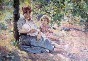 Mere Et Enfants Dans Un Parc Mere Et Enfants Dans Un Parc