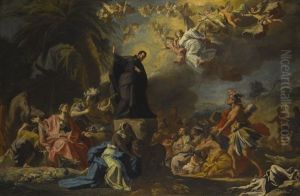 Saint Francis Xavier Preaching To The Four Continents