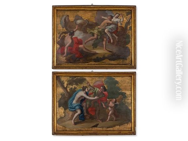 Pair Of Mythological Scenes (pair) - view 1