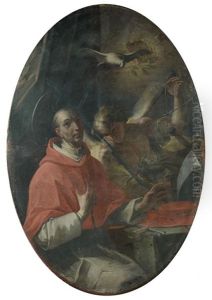 Saint Gregoire Le Grand, Saint Hugues D'avalon, Saint Anthelme Et Un Saint Non Identifie D'avalon, Saint Anthelme Et Un Saint Non Identifie (set Of 4) Saint Gregoire Le Grand, Saint Hugues D'avalon, Saint Anthelme Et Un Saint Non Identifie D'avalon, Saint Anthelme Et Un Saint Non Identifie (set Of 4)