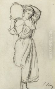 Femme Portant Une Jarre Sur L'epaule Femme Portant Une Jarre Sur L'epaule