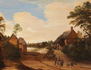 A Flemish Village by Lodewijk De Vadder