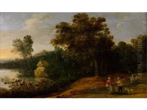 Landschaft Mit Reisenden Landschaft Mit Reisenden