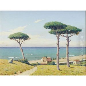 Village Houses By The Sea by Memo Vagaggini