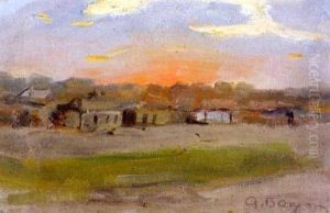 Auringonlasku Kylan Takana (village In Sunset) Auringonlasku Kylan Takana (village In Sunset)