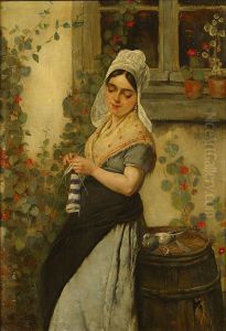 La Couseuse by Jules Breton