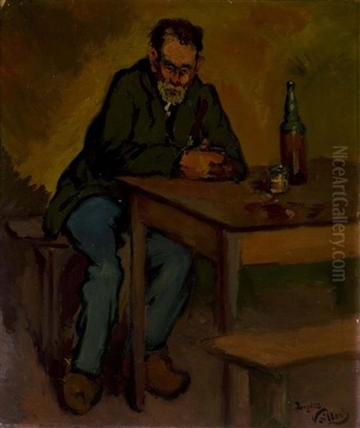 A Peasant Seated At A Table - view 1