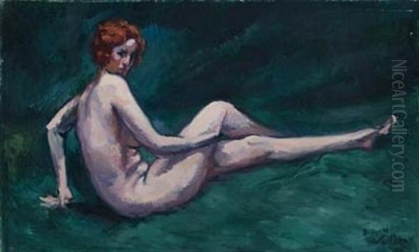 Reclining Nude On The Grass - view 1