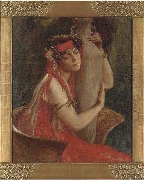 A Classical Beauty Holding A Ewer - view 1
